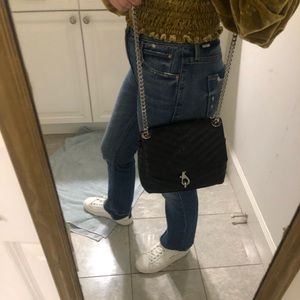 Black leather Rebecca Minkoff crossbody